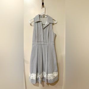 Eliza J Seersucker Dress Size 4